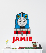 Personalised Thomas The Tank Engine Name Wall Decal Sticker